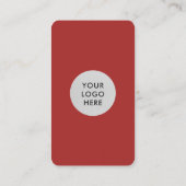 Red Connect With Us QRコード 名刺 (裏面)