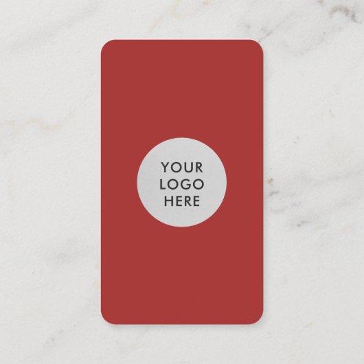 Red Connect With Us QRコード 名刺 (裏面)