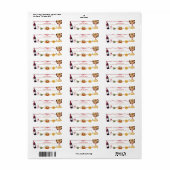 Red Coquette Bow That's Amore ラベル (フルシート)