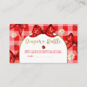 Red Coquette Lovebug Diaper Raffle エンクロージャーカード (正面)