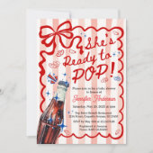 Red Coquette She is Ready to POP Invitation 招待状 (正面)