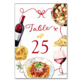 Red Coquette That's Amore テーブルナンバー (裏面)