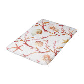 Red Coral & Seashells Bath Mat バスマット (アングル)