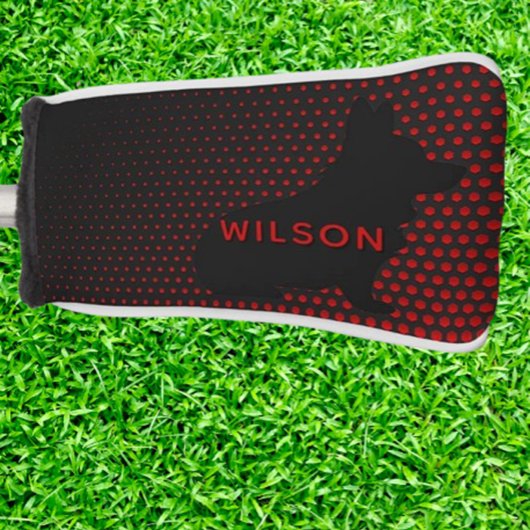 RED  Corgi ゴルフヘッドカバー