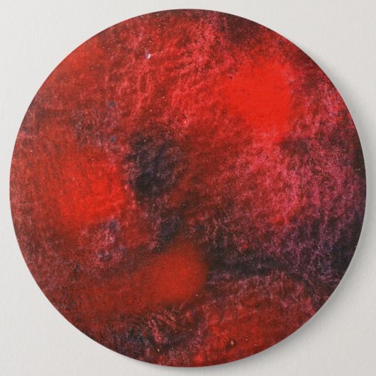 「'Red Cosmos'」抽象芸術・アート・ボタン 缶バッジ (正面)