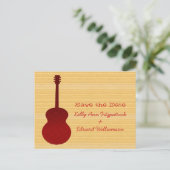 Red Country Guitar日付はがきを保存 案内ポストカード (スタンド正面)