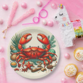Red Crab Bake ペーパープレート (パーティー)