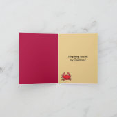 Red Crab sand Thank You Card サンキューカード (内部)