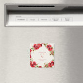 Red Creamの日結婚付救の優雅さ マグネット (インサイチュ (食洗機))