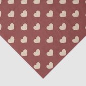 Red Cream Hearts Valentine's Day Love 薄葉紙 (詳細)