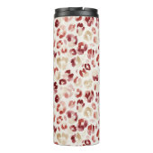 Red Cream Leopard Animal Print タンブラー (裏面)