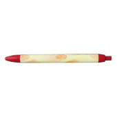 Red Cream Lucky Clouds Pen 黒ボールペン (正面)