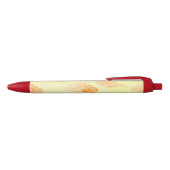 Red Cream Lucky Clouds Pen 黒ボールペン (トップ)