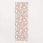 Red Cream Plaid Stripes ヨガマット (裏面)