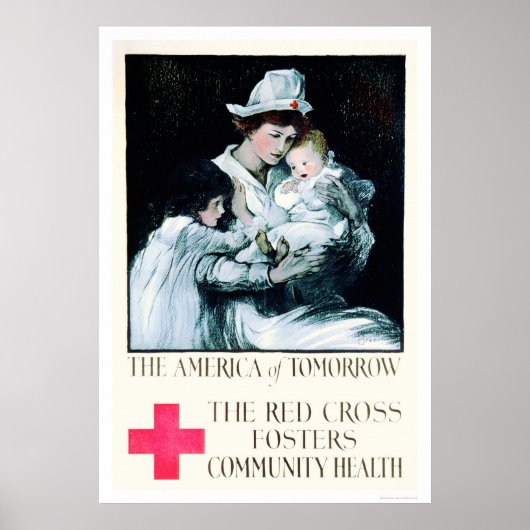 Red Cross Fosters Community Health(US00020A) ポスター (正面)
