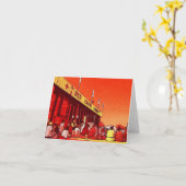 Red Cross Lounge NC State Fair Illustration カード (黄色い花)