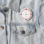 Red Crosshair Target Button  缶バッジ (インサイチュ)