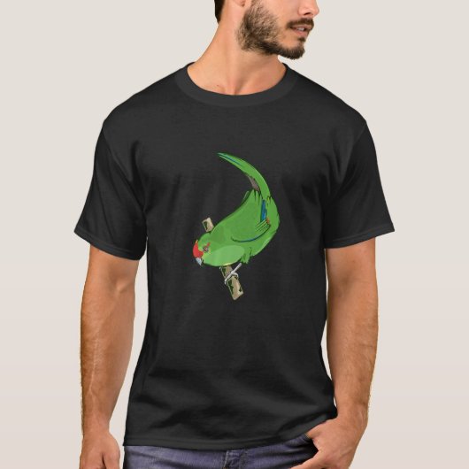 Red crowned parakeet Kakariki Tシャツ (正面)