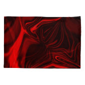 Red curves and undulations on dark background 枕カバー (裏面)