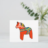 Red Dala Horse ポストカード (スタンド正面)