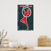 Red Dancer - Matchbox Print - Aesthetic Wall Art ポスター (キッチン)