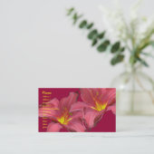Red Daylily Coordining Items名刺 名刺 (スタンド正面)