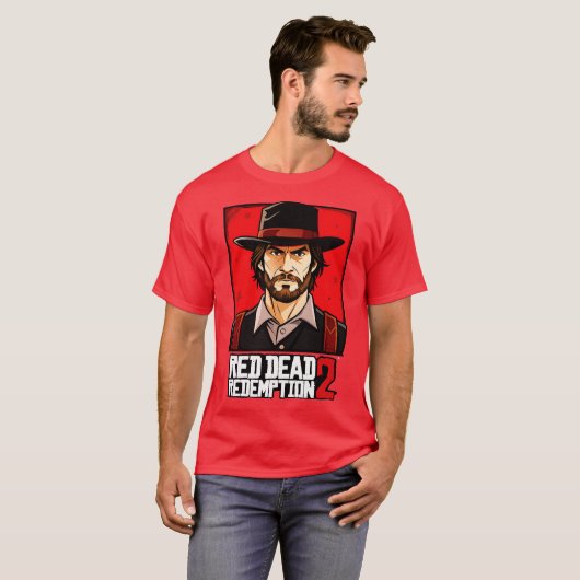 red dead redemption 2 Arthur Morgan Tシャツ (正面フル)