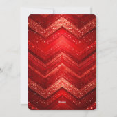 Red Decorative Christmas Glitter Holiday Card シーズンカード (裏面)