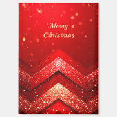 Red Decorative Christmas Glitter Holiday Magnet マグネット (正面)