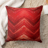 Red Decorative Christmas Holiday Throw Pillow クッション (ブランケット)
