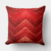 Red Decorative Christmas Holiday Throw Pillow クッション (正面)