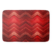Red Decorative Glitter Bath Mat バスマット (正面)