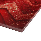 Red Decorative Glitter Cutting Board カッティングボード (角)
