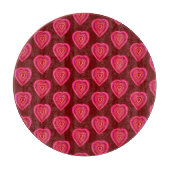 red decorative heart カッティングボード (正面)
