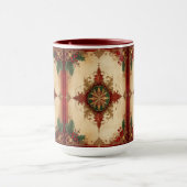 Red Decorative Holiday Mug マグカップ (中央)