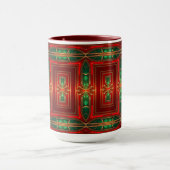 Red Decorative Holiday Mug マグカップ (中央)