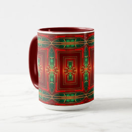 Red Decorative Holiday Mug マグカップ