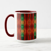 Red Decorative Holiday Mug マグカップ (左)