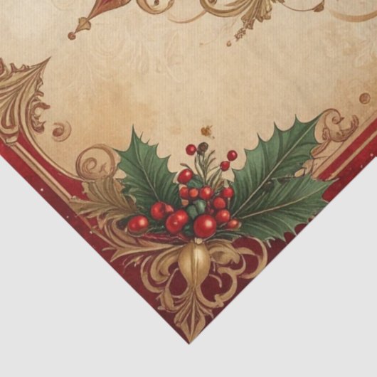 Red Decorative Holiday Tissue Paper 薄葉紙 (詳細)