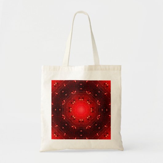 Red Decorative Tote Bag トートバッグ (正面)