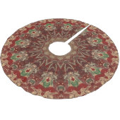 Red Decorative Tree Skirt ブラッシュドポリエステルツリースカート (アングル)
