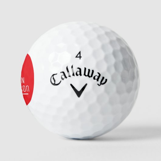 Red Design to Mark Golfers ゴルフボール (ロゴ)