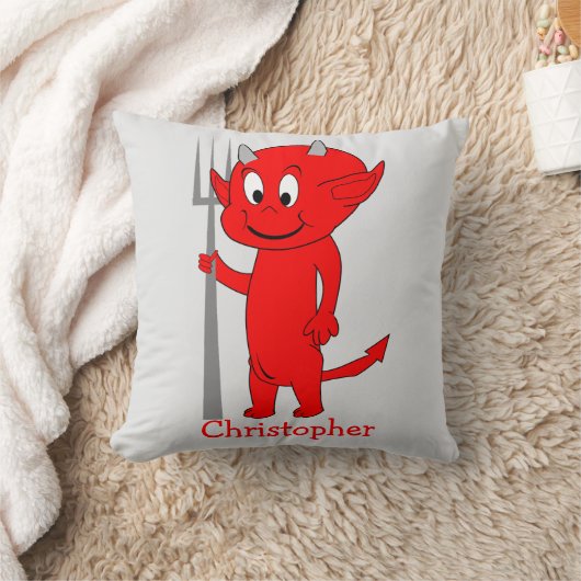 Red Devil Design Personalised クッション (ブランケット)