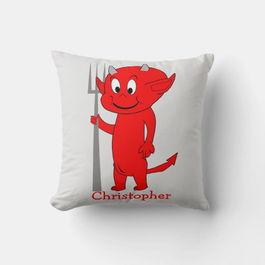 Red Devil Design Personalised クッション (正面)