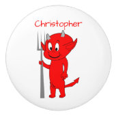 Red Devil Design Personalised セラミックノブ (正面)