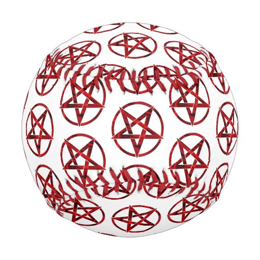 Red Devil Pentagram 野球ボール (裏面)