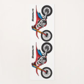 Red dirt bike motorcycle  ヨガマット (正面)