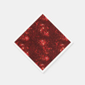 Red Disco Style Squares Valentine Pattern スタンダードカクテルナプキン (角)