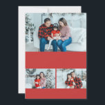 Red DIY 5x7 3フォトコラージュテンプレート シーズンカード<br><div class="desc">DIY 空白の 5 x 7 3フォトコラージュテンプレート</div>