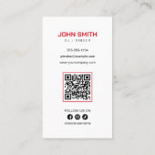 Red DJ Signer Disk Jockey Music Producer Vinyl 名刺 (裏面)